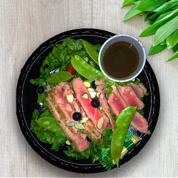 Pan-seared ahi tuna salad